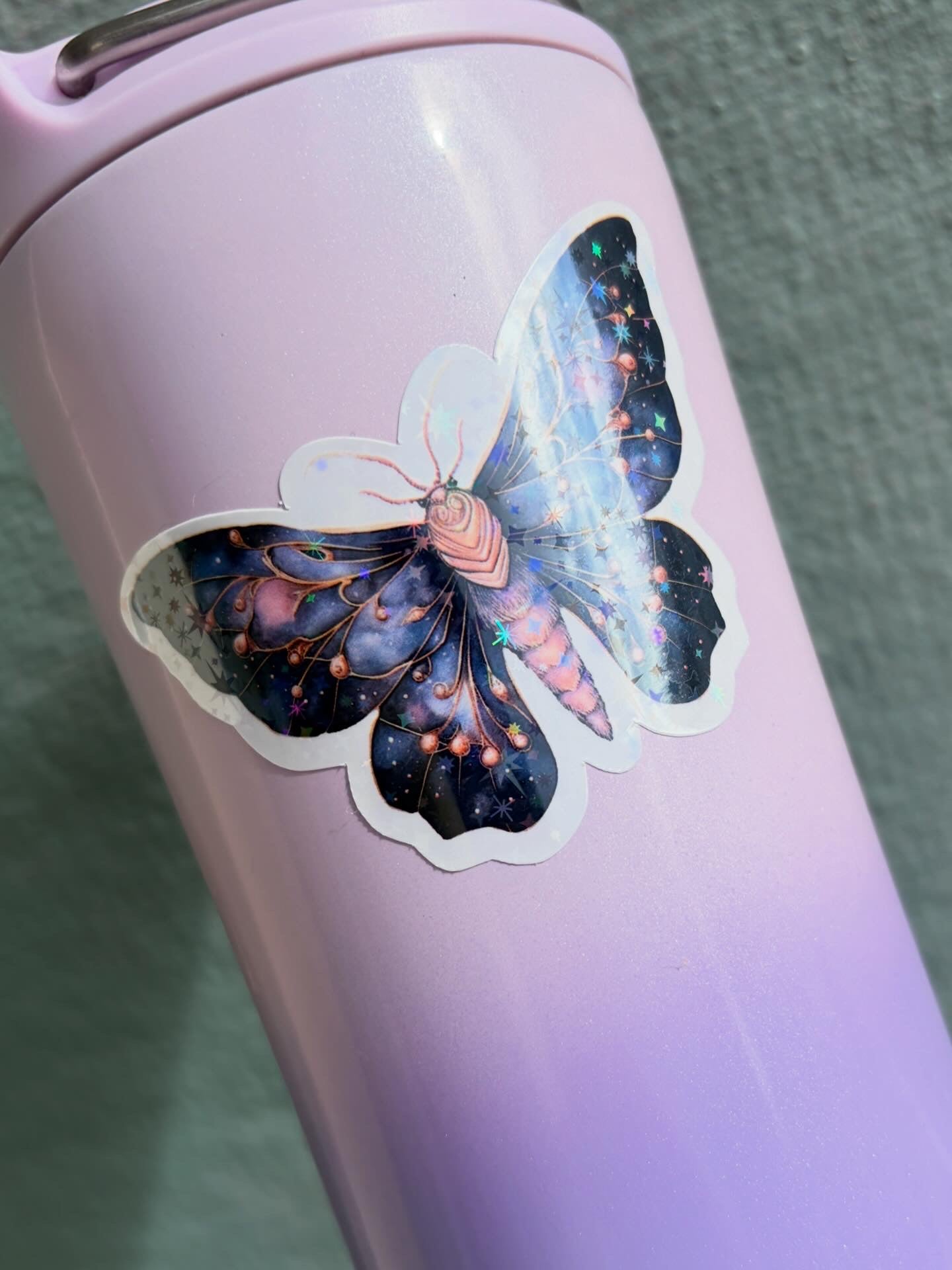 Spellbound Celestial Stickers - Holographic Moon, Book, & Butterfly Die-Cuts