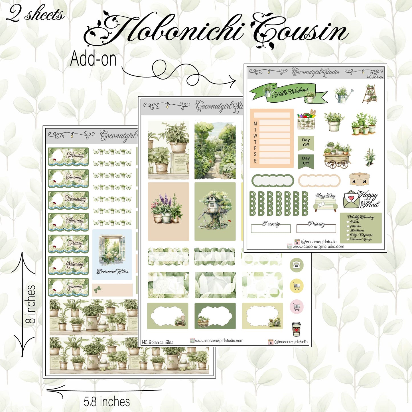Botanical Bliss Hobonichi Cousin