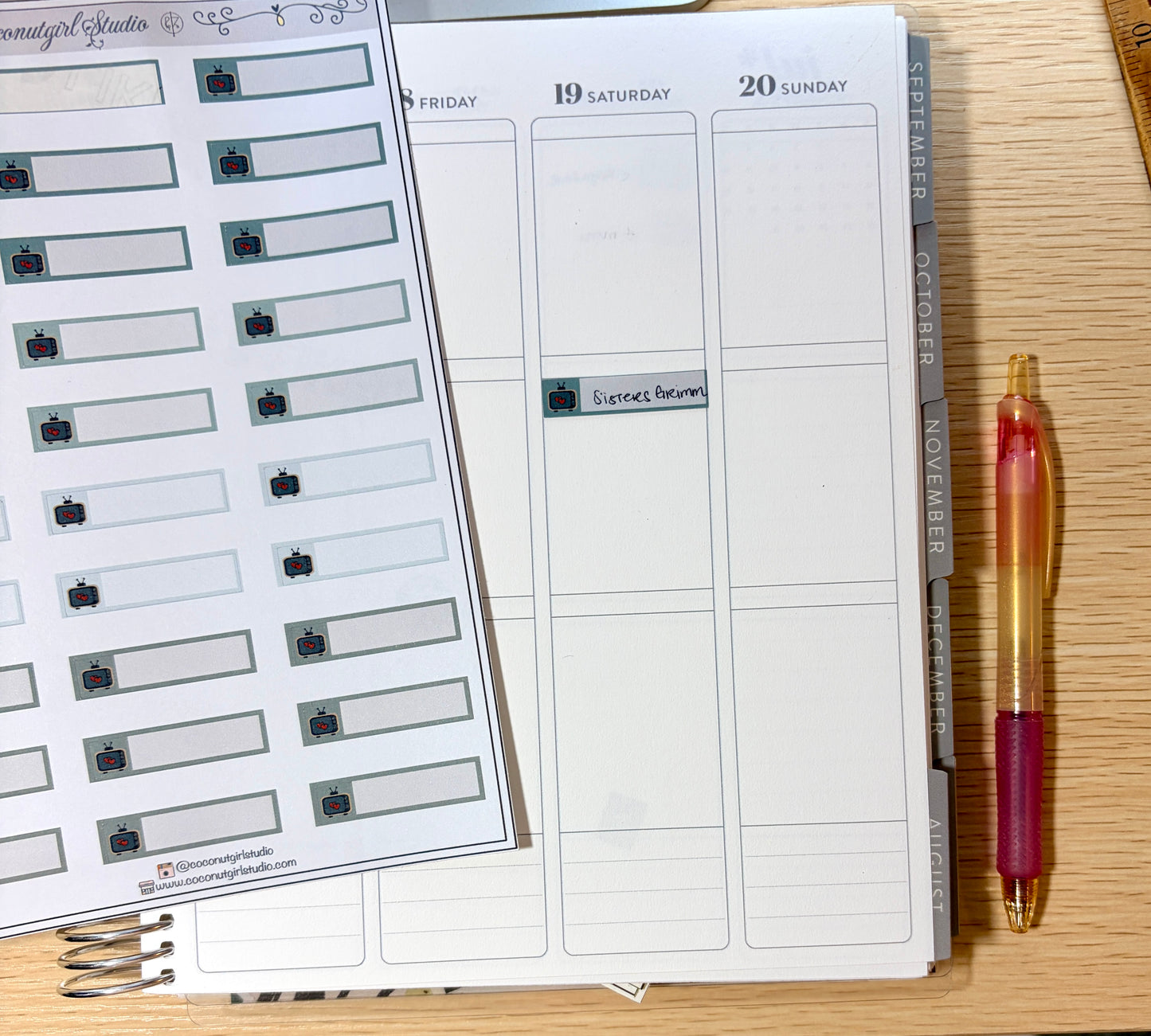 Show Binging Planner Stickers – Track Your Favorite TV & Streaming Shows | Binging