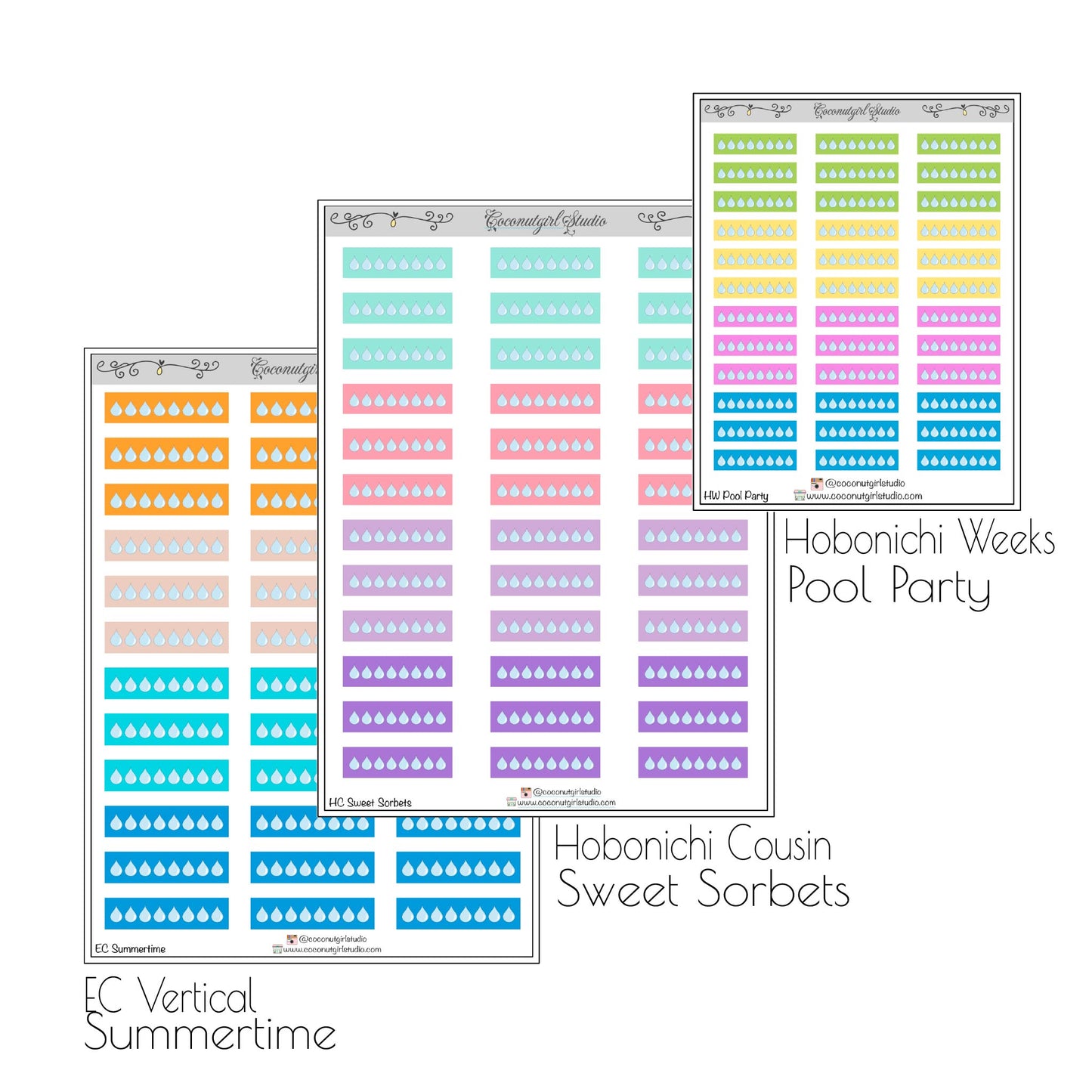 Hydrate Stickers Self-Care / Fitness