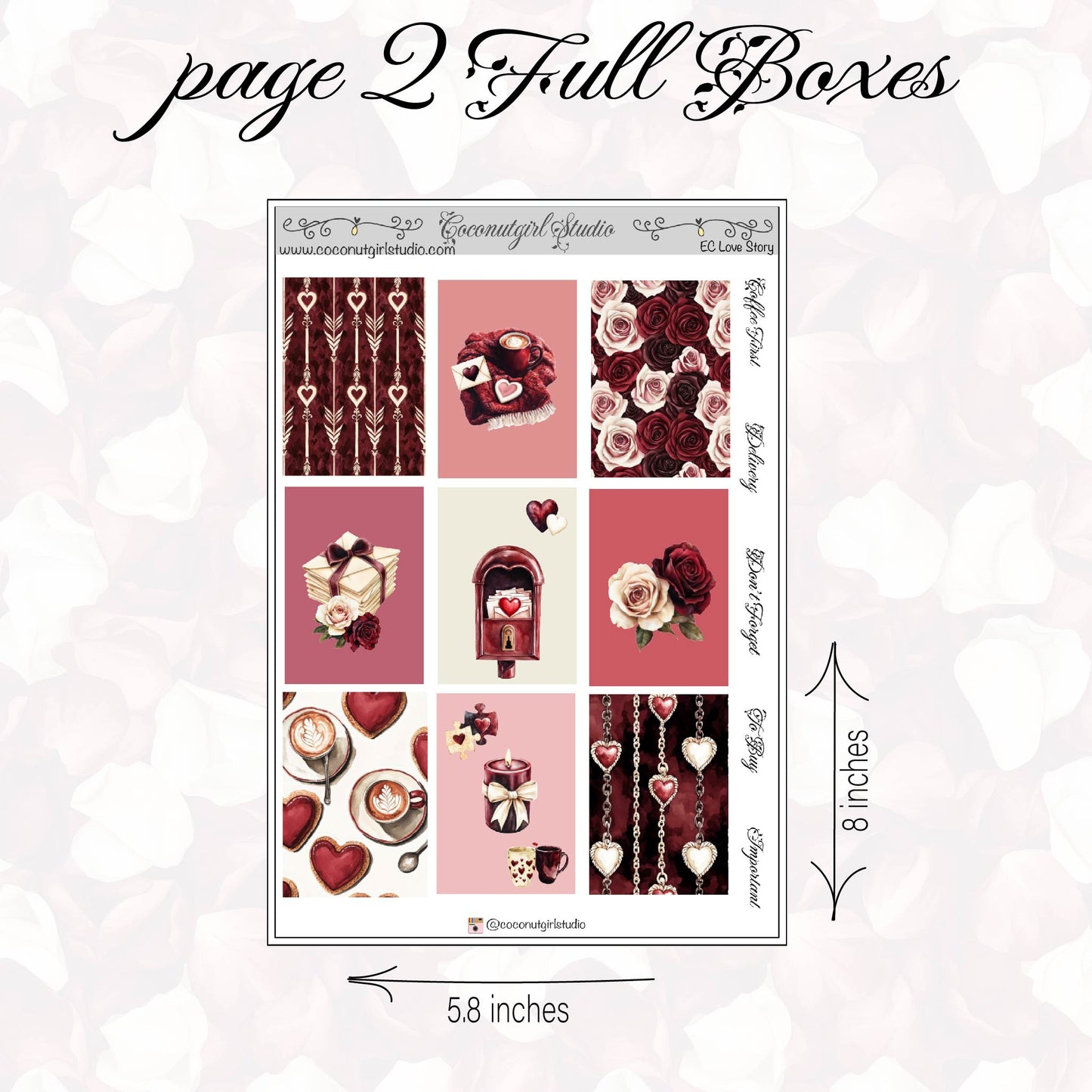 Love Story Weekly Kit