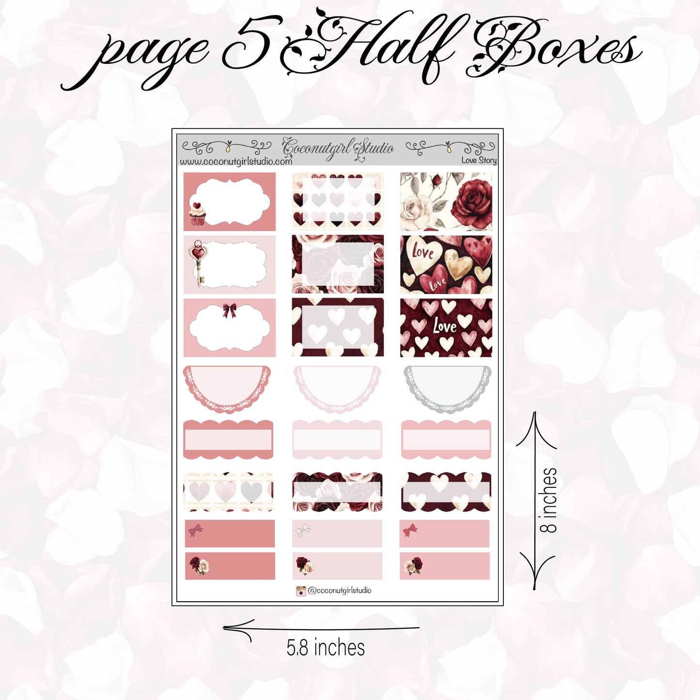Love Story Weekly Kit