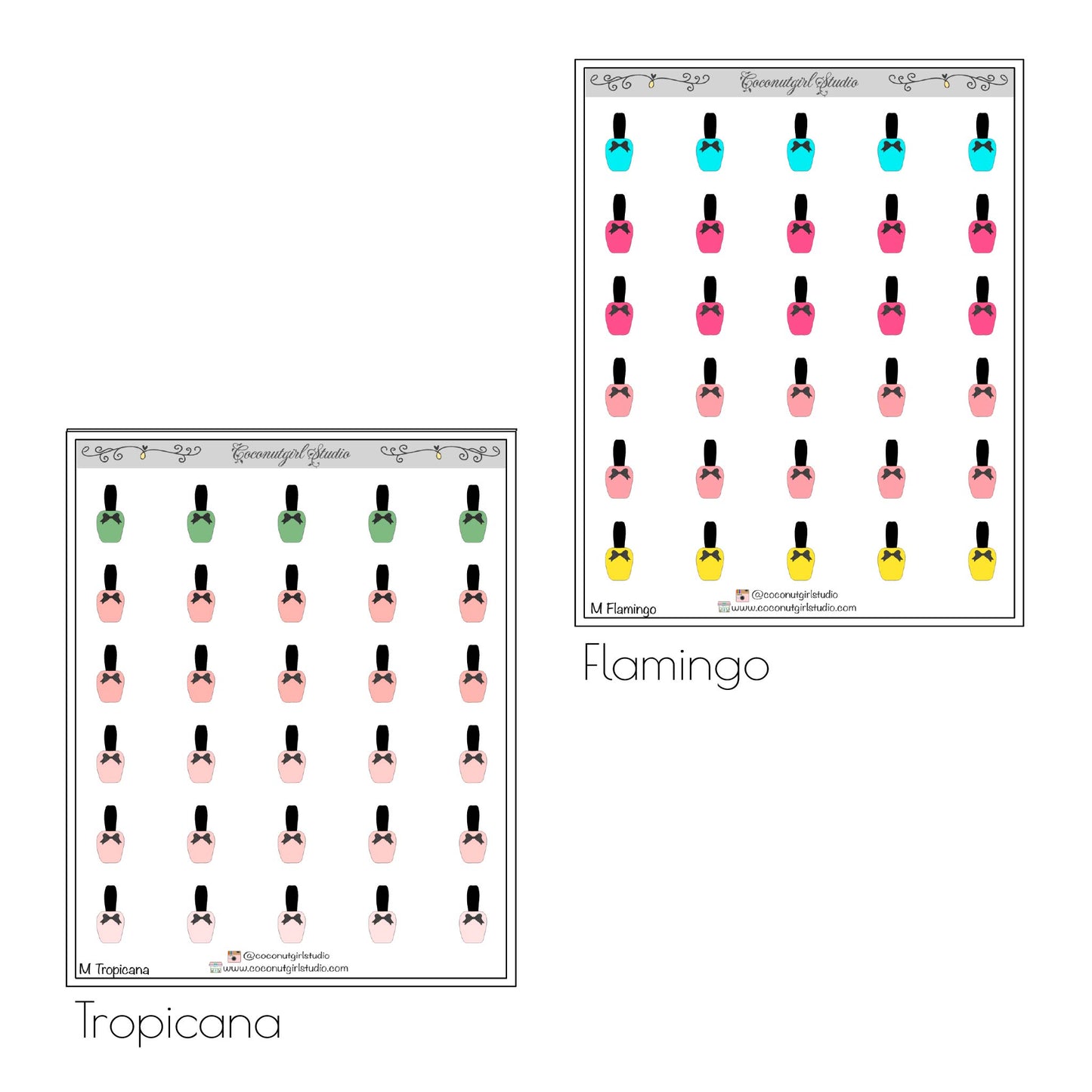 Manicure Self-Care Planner Stickers