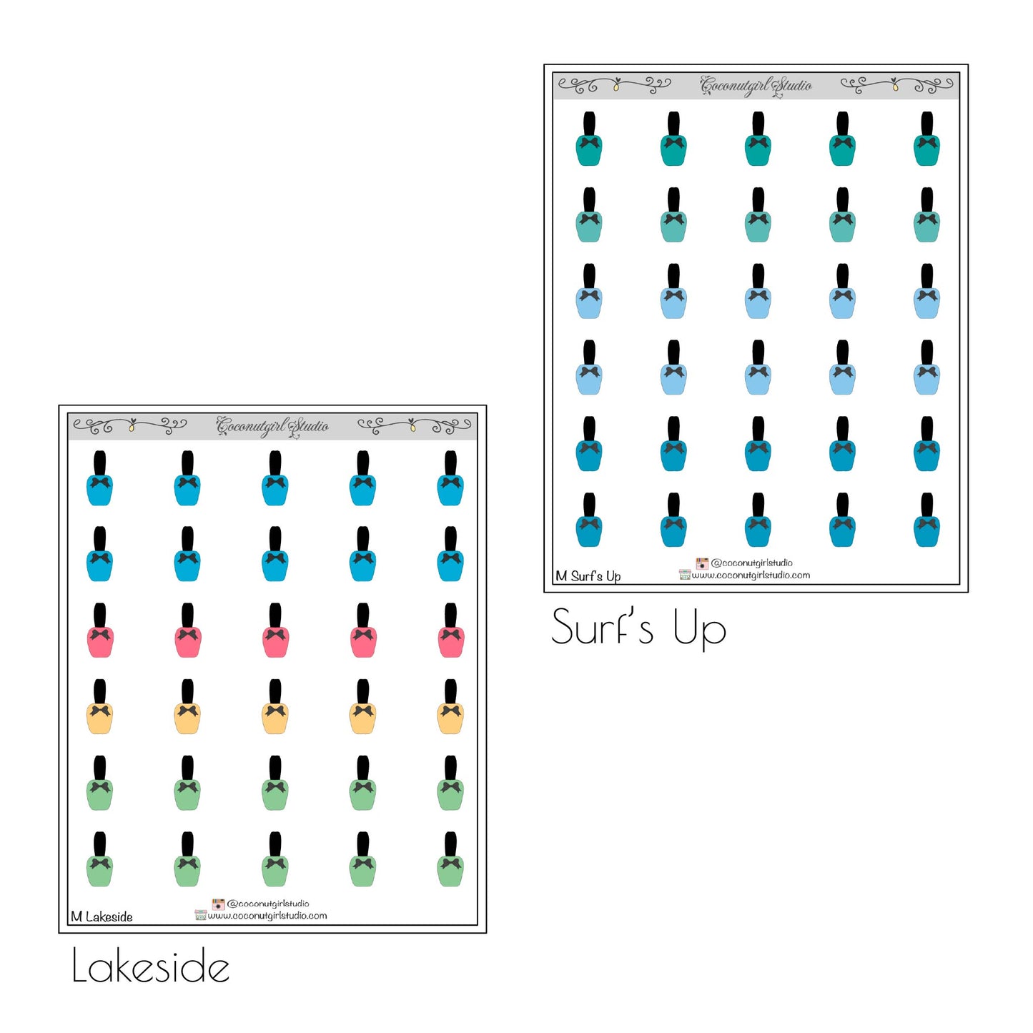 Manicure Self-Care Planner Stickers