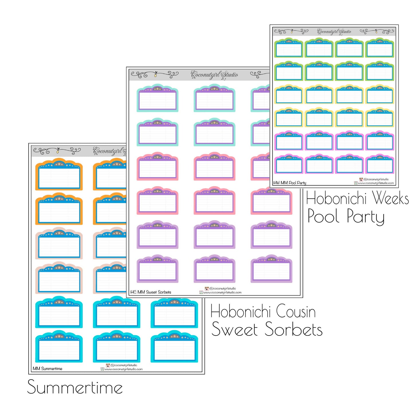 Movie Marquee Planner Stickers