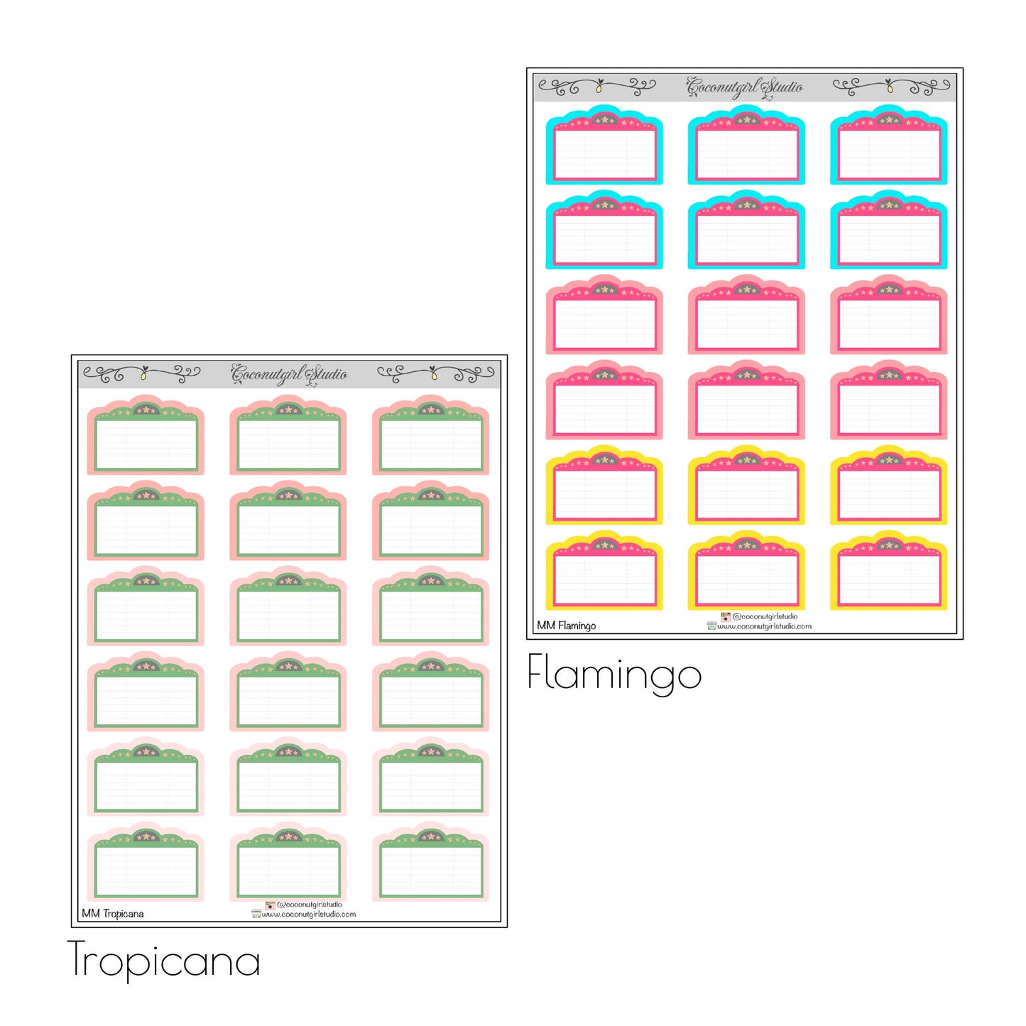 Movie Marquee Planner Stickers