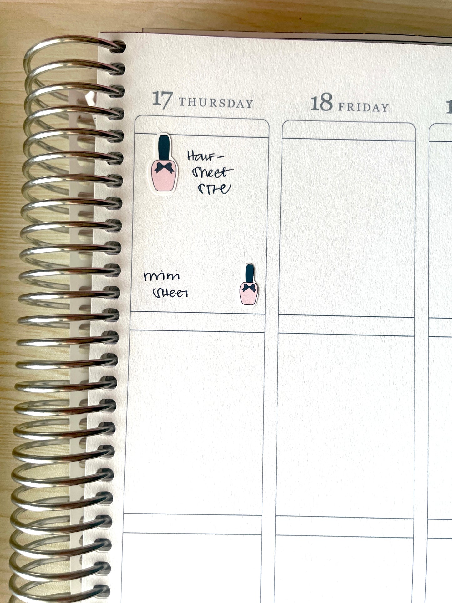 Manicure Self-Care Planner Stickers