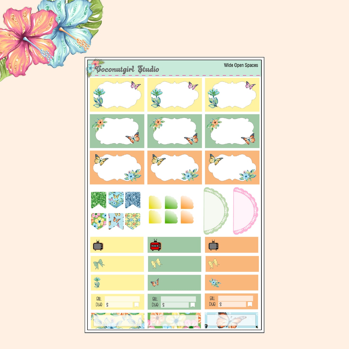 Bright Spring Wide Open Spaces Weekly Kit