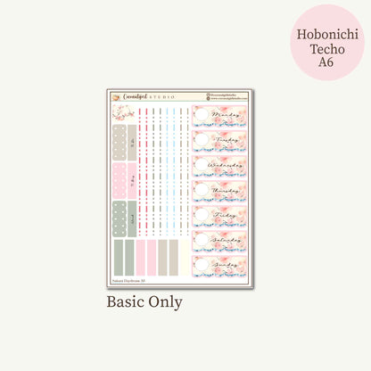 Sakura Daydream Cherry Blossom Planner Sticker Kit | Hobonichi Techo A6 Original