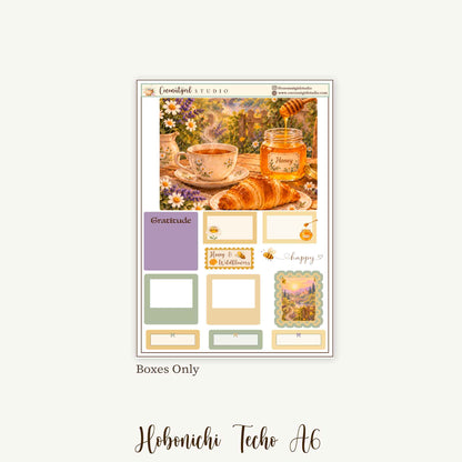 Honey & Wildflowers Weekly Planner Sticker Kit | Hobonichi Original A6