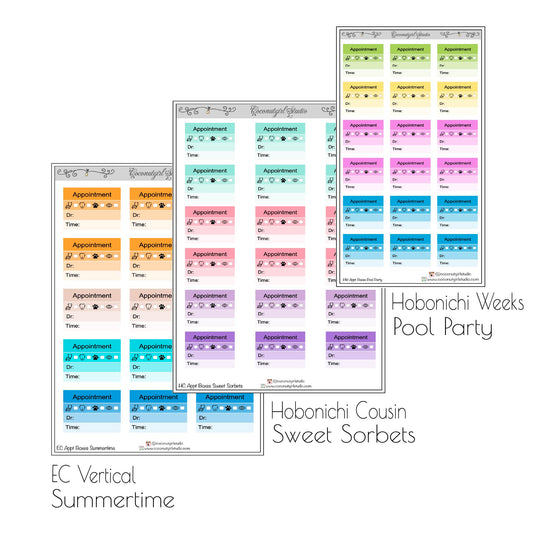Appointment Choice Boxes Vision Dental Vet Health Medical