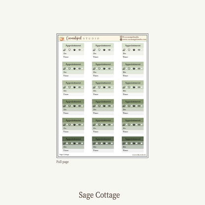 Appointment Reminder Stickers | Medical • Dental • Vet • Vision