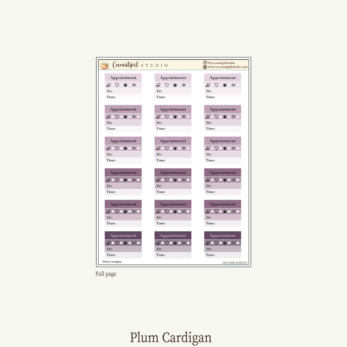 Appointment Reminder Stickers | Medical • Dental • Vet • Vision
