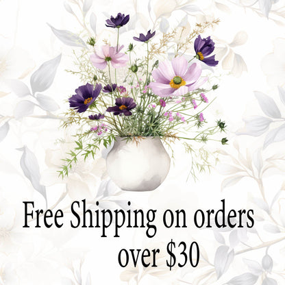Amethyst Garden Weekly Kit Planner Stickers | Purple Crystal Floral Planning