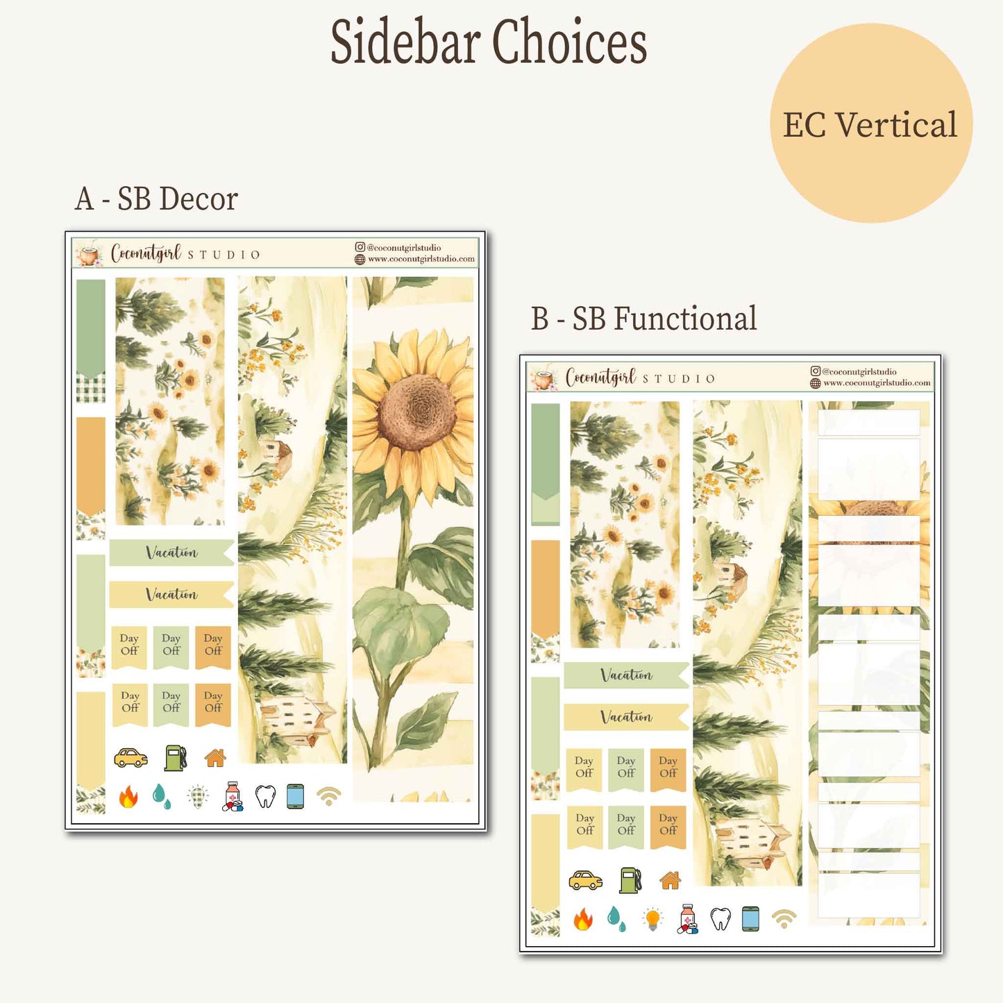 August Sunflower Monthly Kit