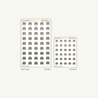 Bedding Planner Stickers – Laundry, Sheets & Cleaning Reminder Stickers for Planners