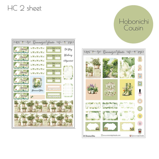 Plant Themed Weekly Kit Planner Stickers | Botanical Planning Decor Botanical Bliss
