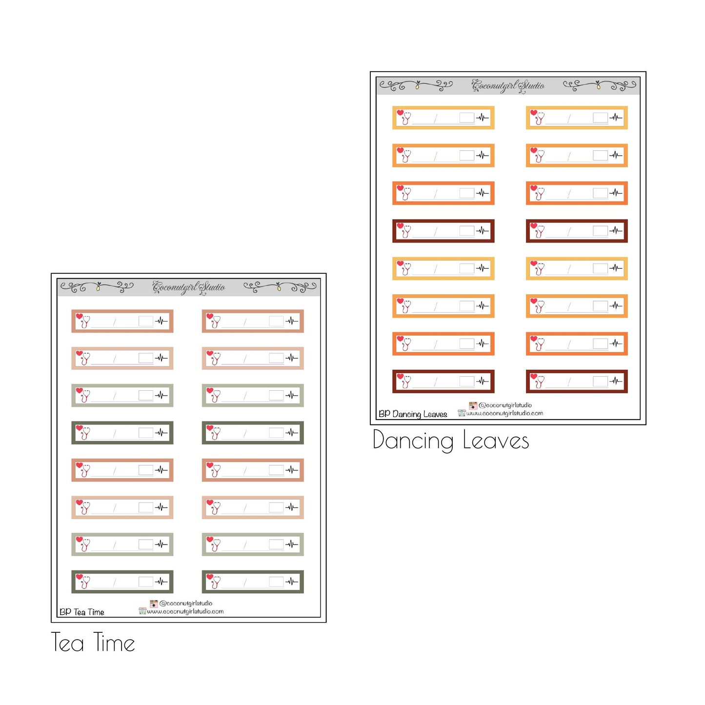 Blood Pressure Medical Planner Stickers
