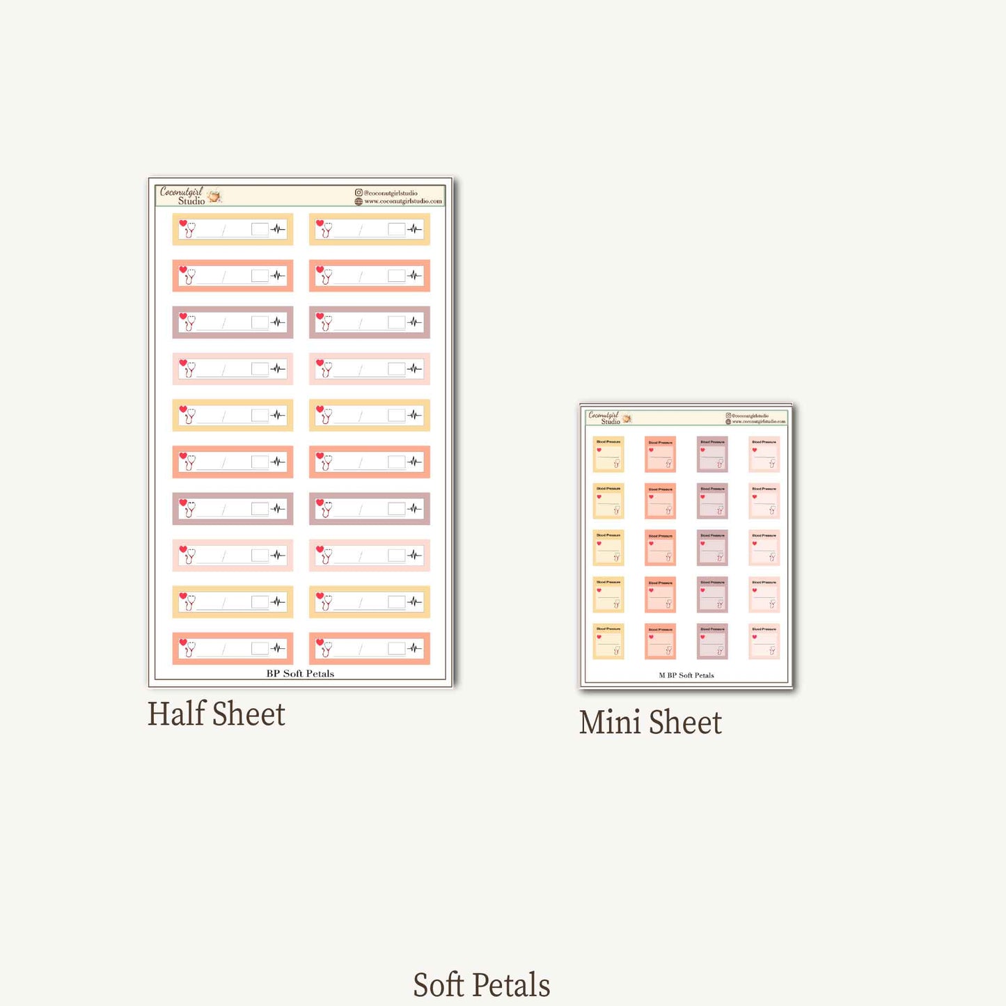 Blood Pressure Tracking Stickers