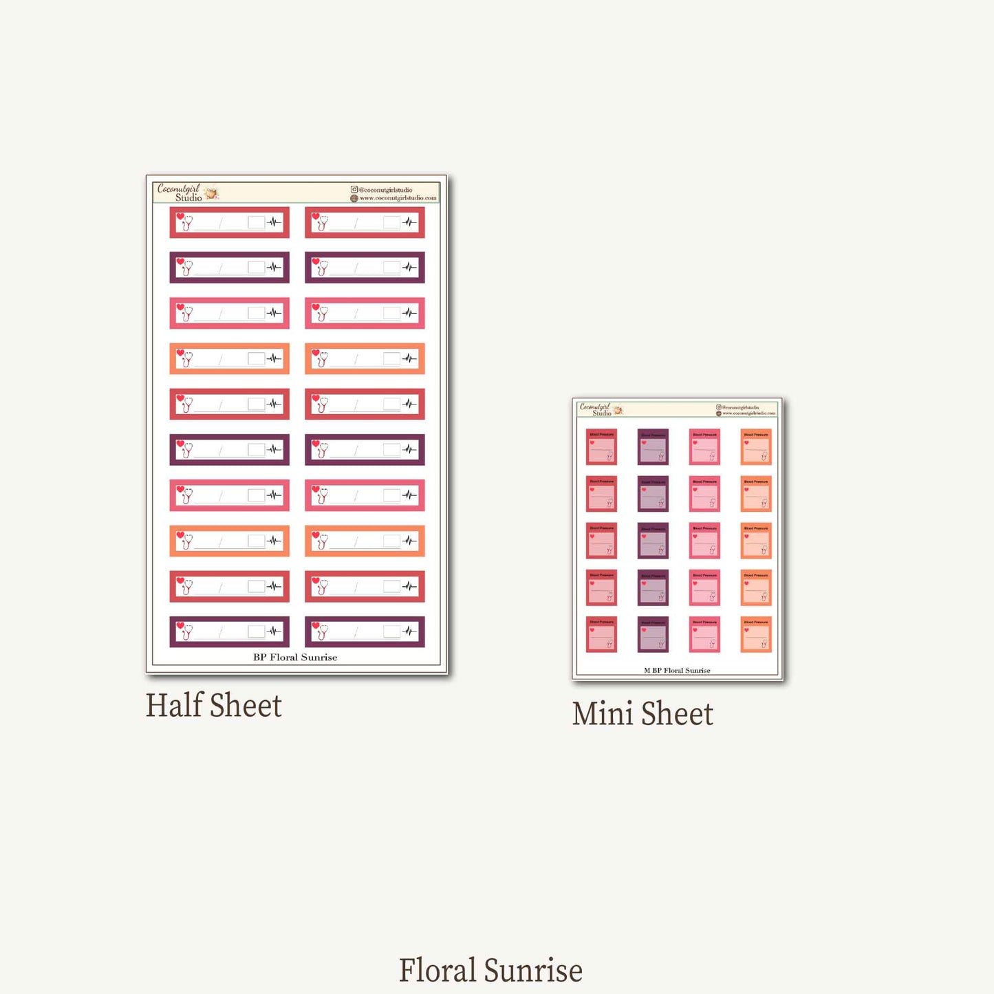 Blood Pressure Tracking Stickers