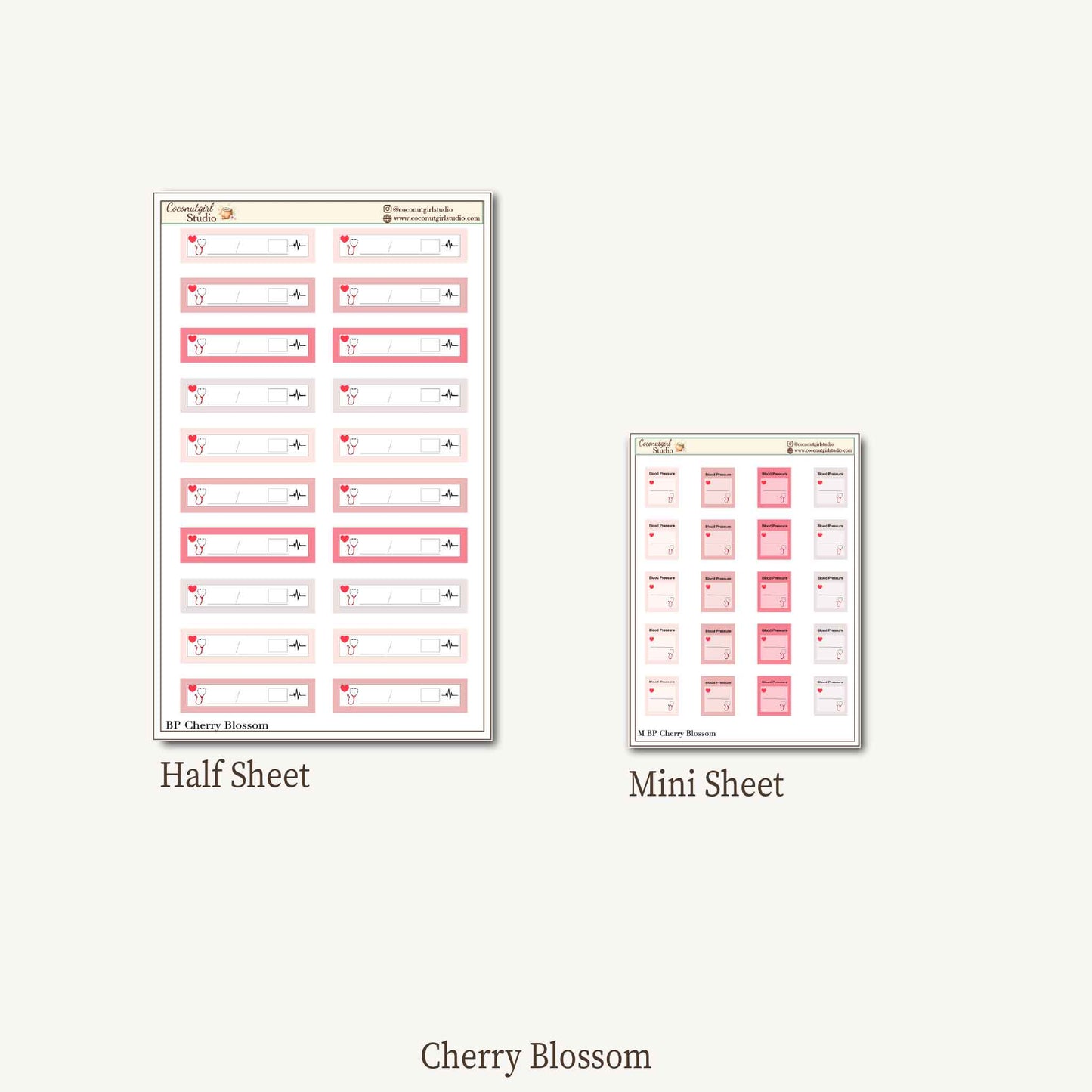 Blood Pressure Tracking Stickers