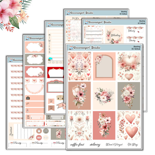 Blushing Planner Stickers