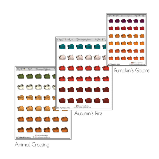 Credit Card planner stickers  bill due Financial