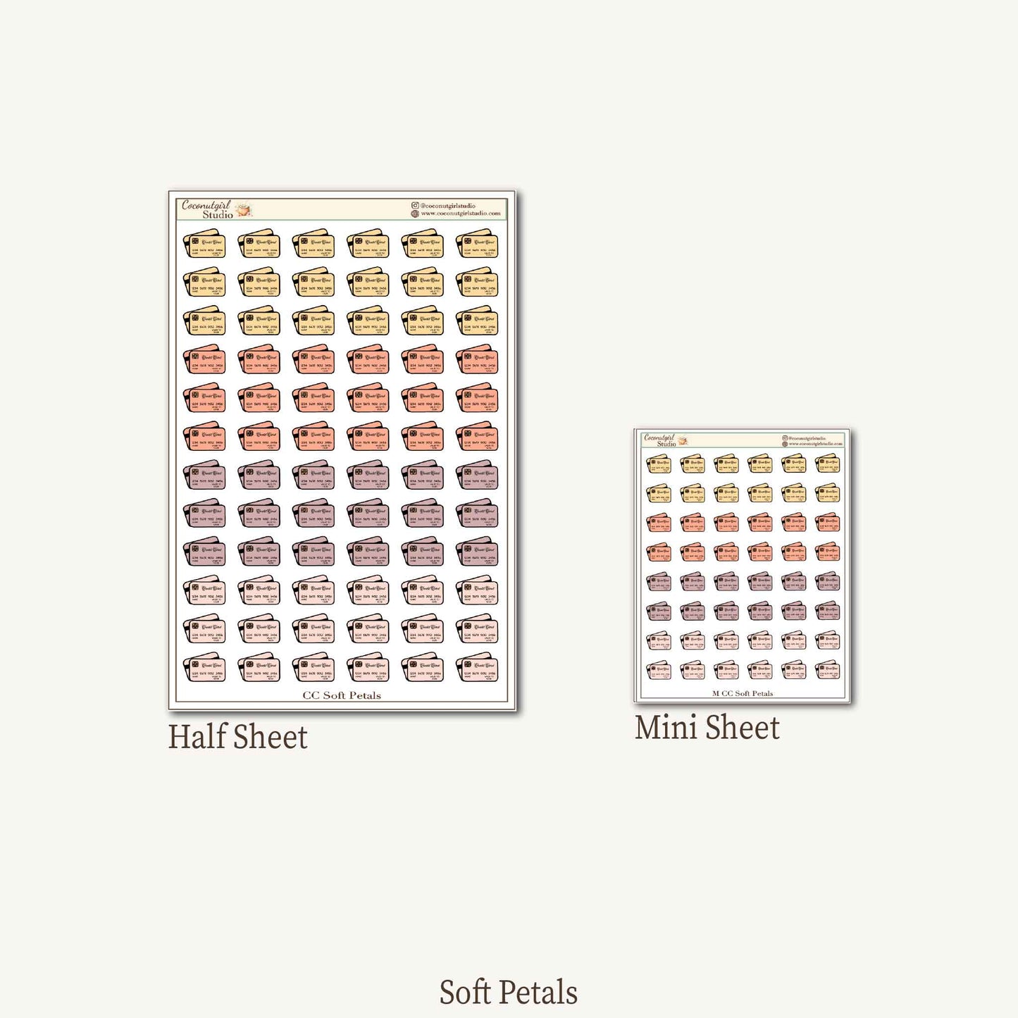 Credit Card Tracker Sticker Kit