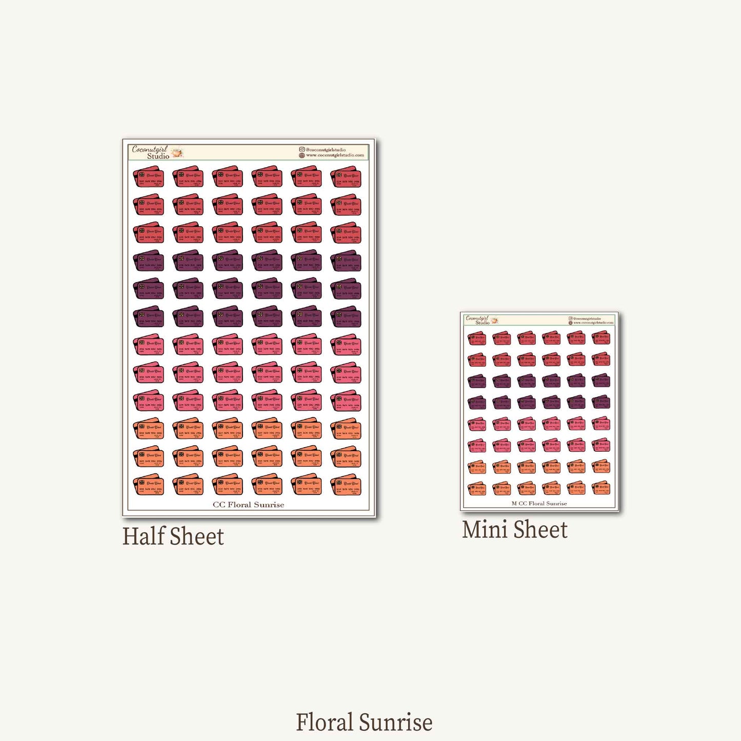 Credit Card Tracker Sticker Kit