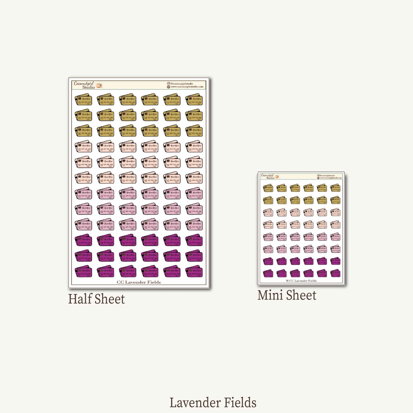 Credit Card Tracker Sticker Kit