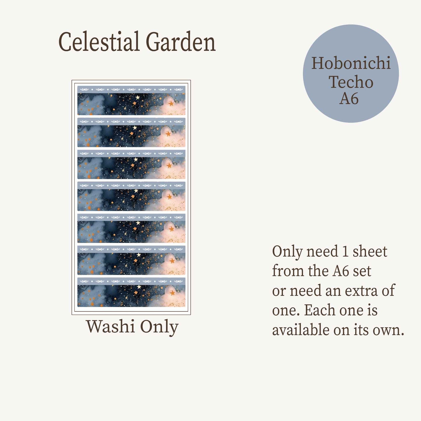Celestial Garden Planner Sticker Kit | Moon & Floral Weekly Kit | Dark Academia Celestial Stickers | Functional Planner Stickers | 6 Sheet Kit | Celestial Garden