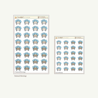 Car Wash Planner Stickers – Car Wash Reminder Labels for Weekly Planners & Journals