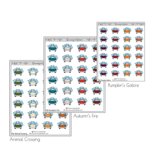 Car wash planner stickers Home & Chores