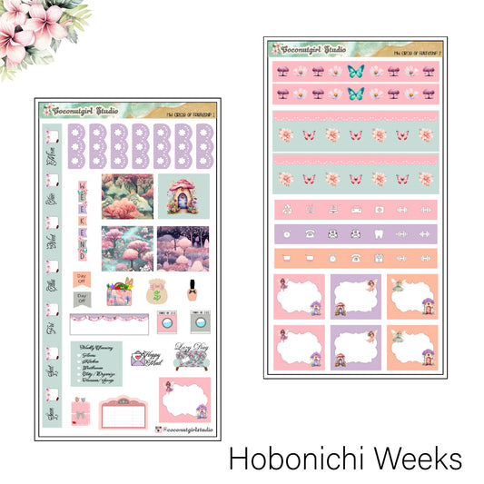 Playful Fairy Weekly Kit Planner Stickers | Whimsical Magical Planning Kit | Circle of Friendship