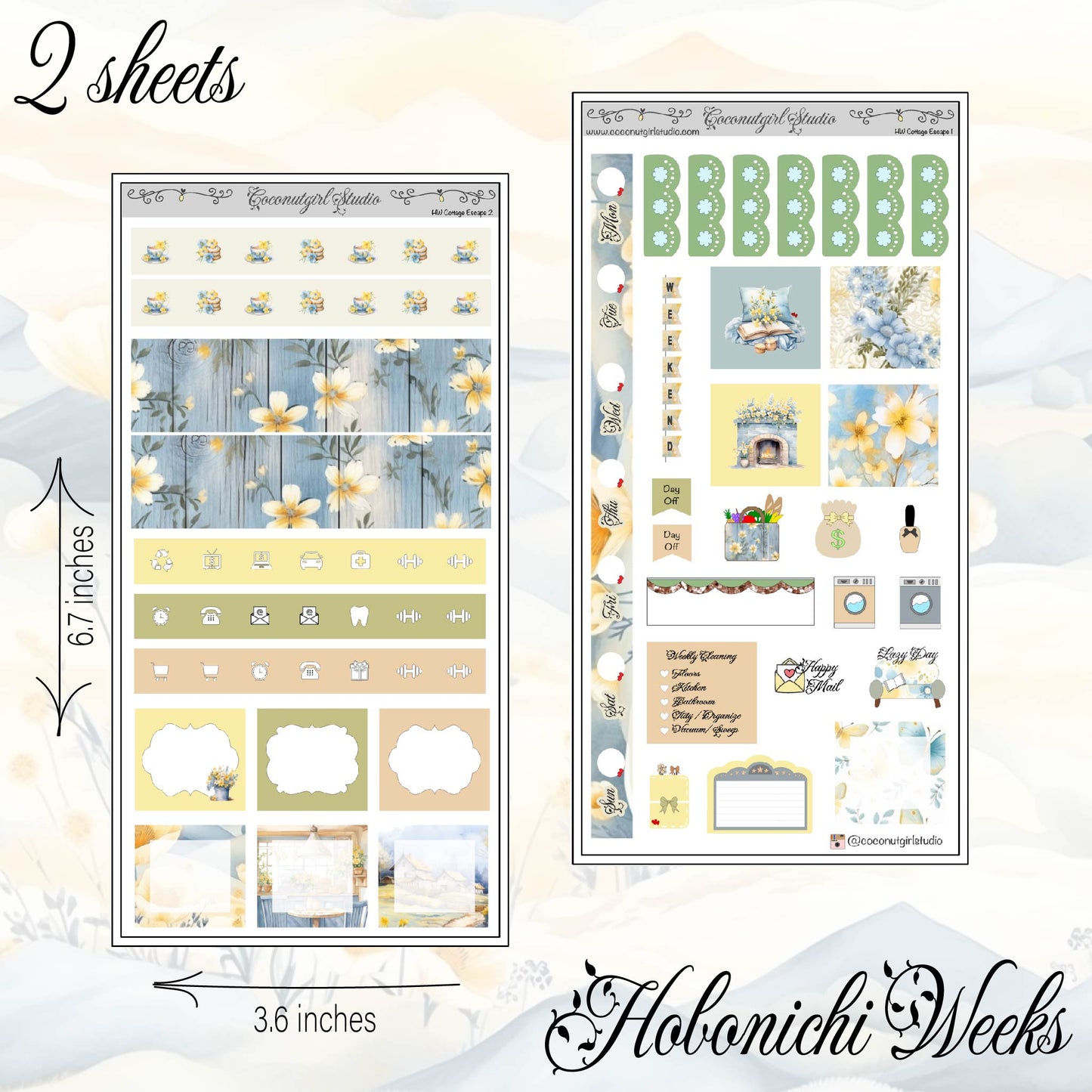 Cottage Escape Hobonichi Weeks