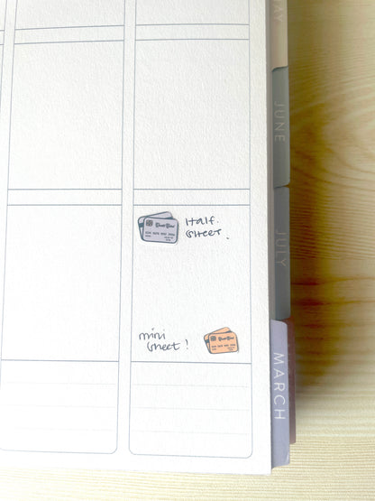 Credit Card Tracker Sticker Kit