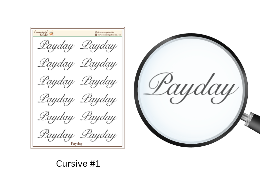 Two Dollar Tuesday Payday Planner Stickers | Budget & Bill Planning Stickers