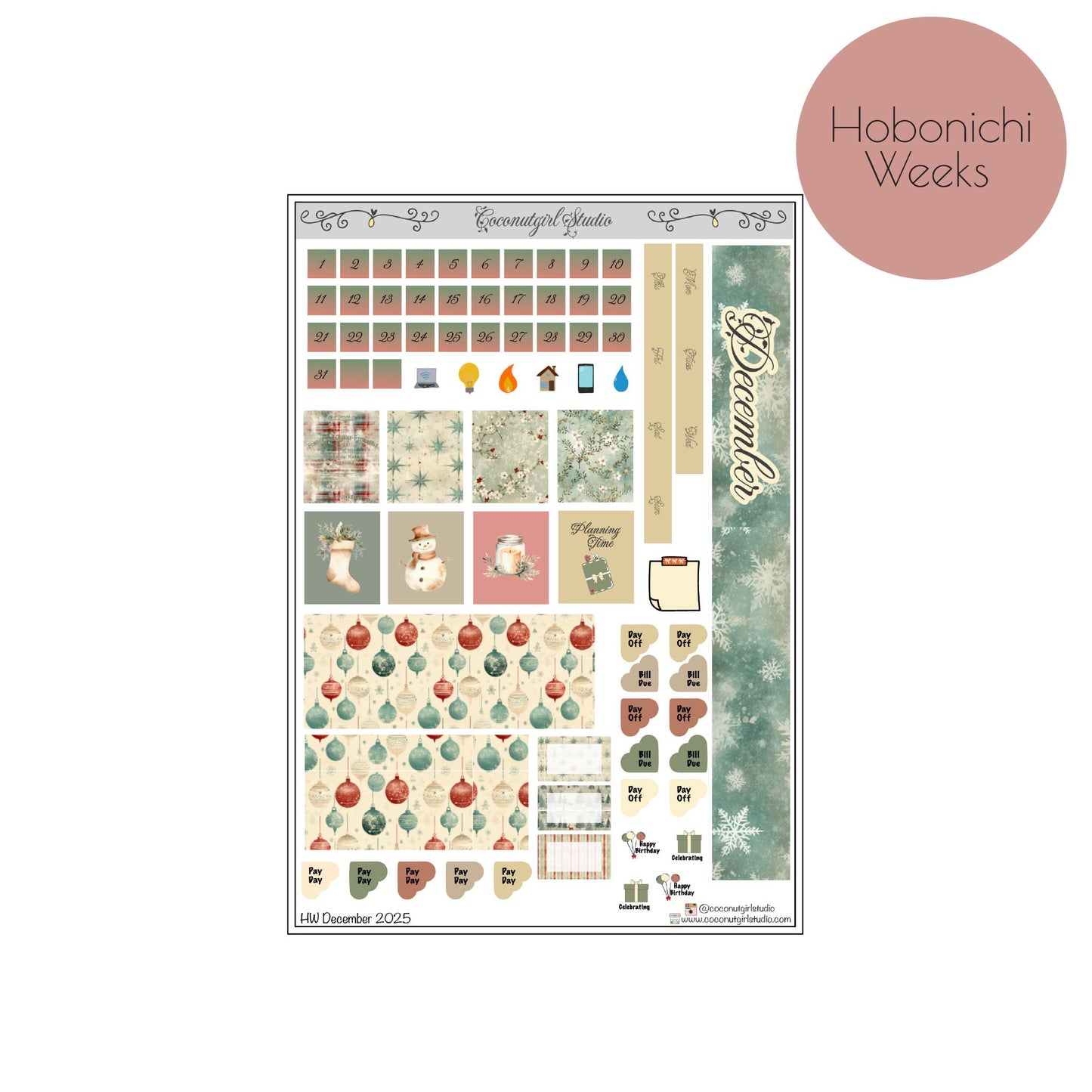 December 2025 Monthly Overview Kit
