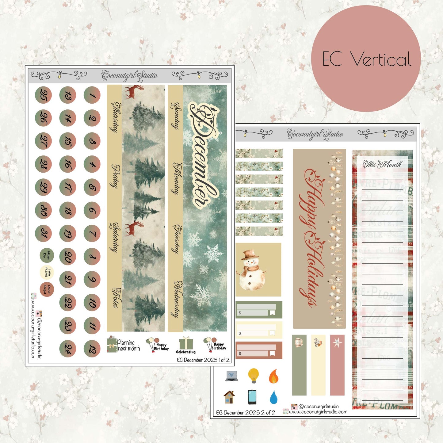 December 2025 Monthly Overview Kit