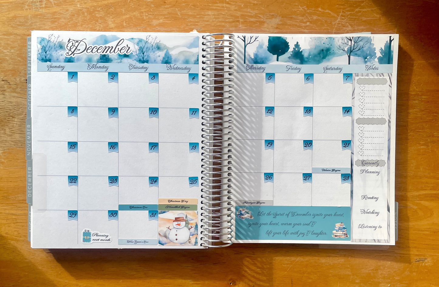 December Monthly Overview Kit