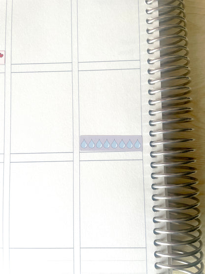 Hydrate Reminder Planner Stickers – Stay Healthy & Drink More Water