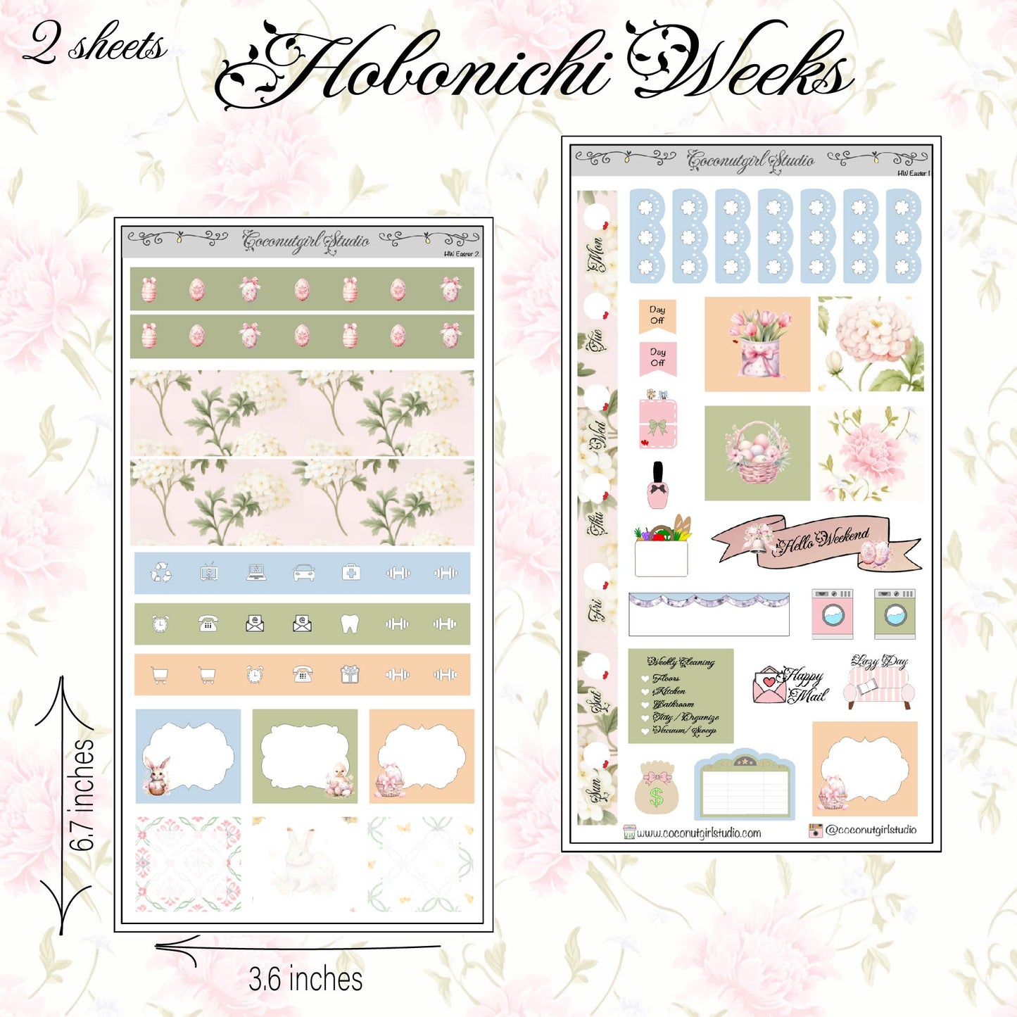 Easter Hobonichi Weeks