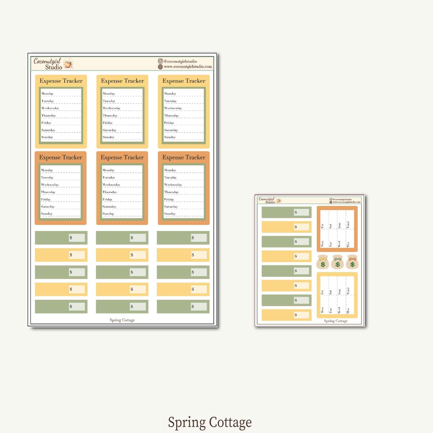 Expense Tracker & Budgeting Sticker Kit