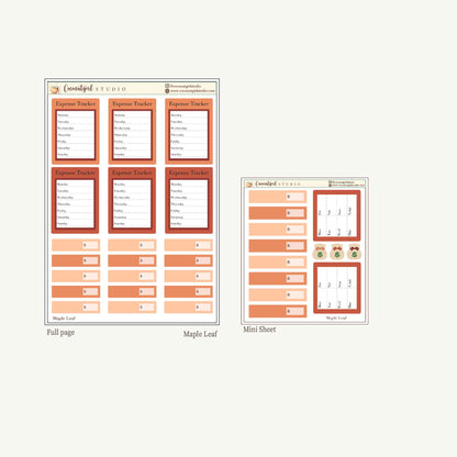 Expense Tracker & Budgeting Sticker Kit