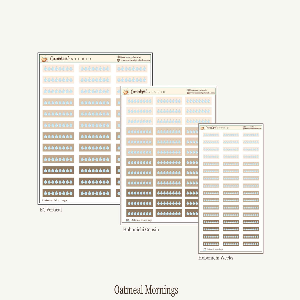 Hydrate Reminder Planner Stickers – Stay Healthy & Drink More Water