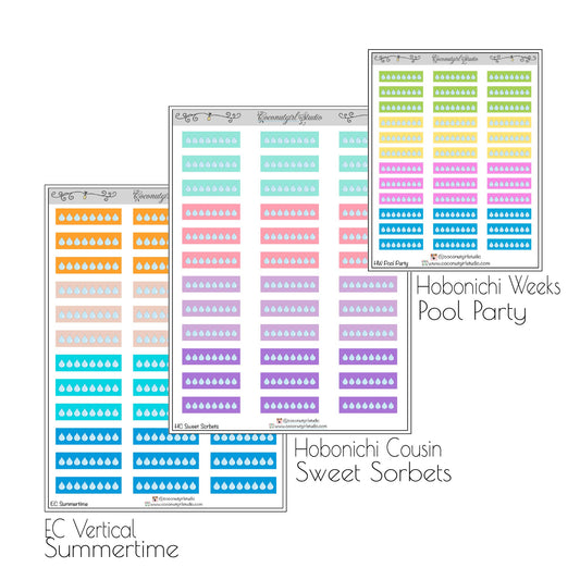 Hydrate Stickers Self-Care / Fitness