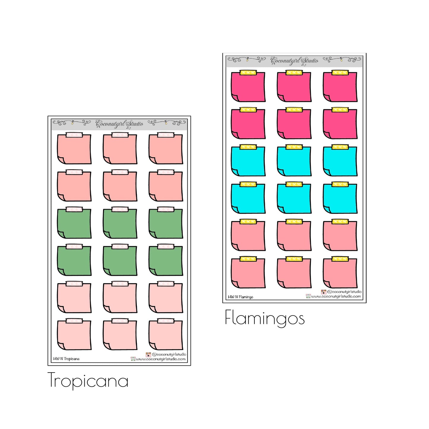 Reminder Note Planner Stickers Hobonichi Weeks