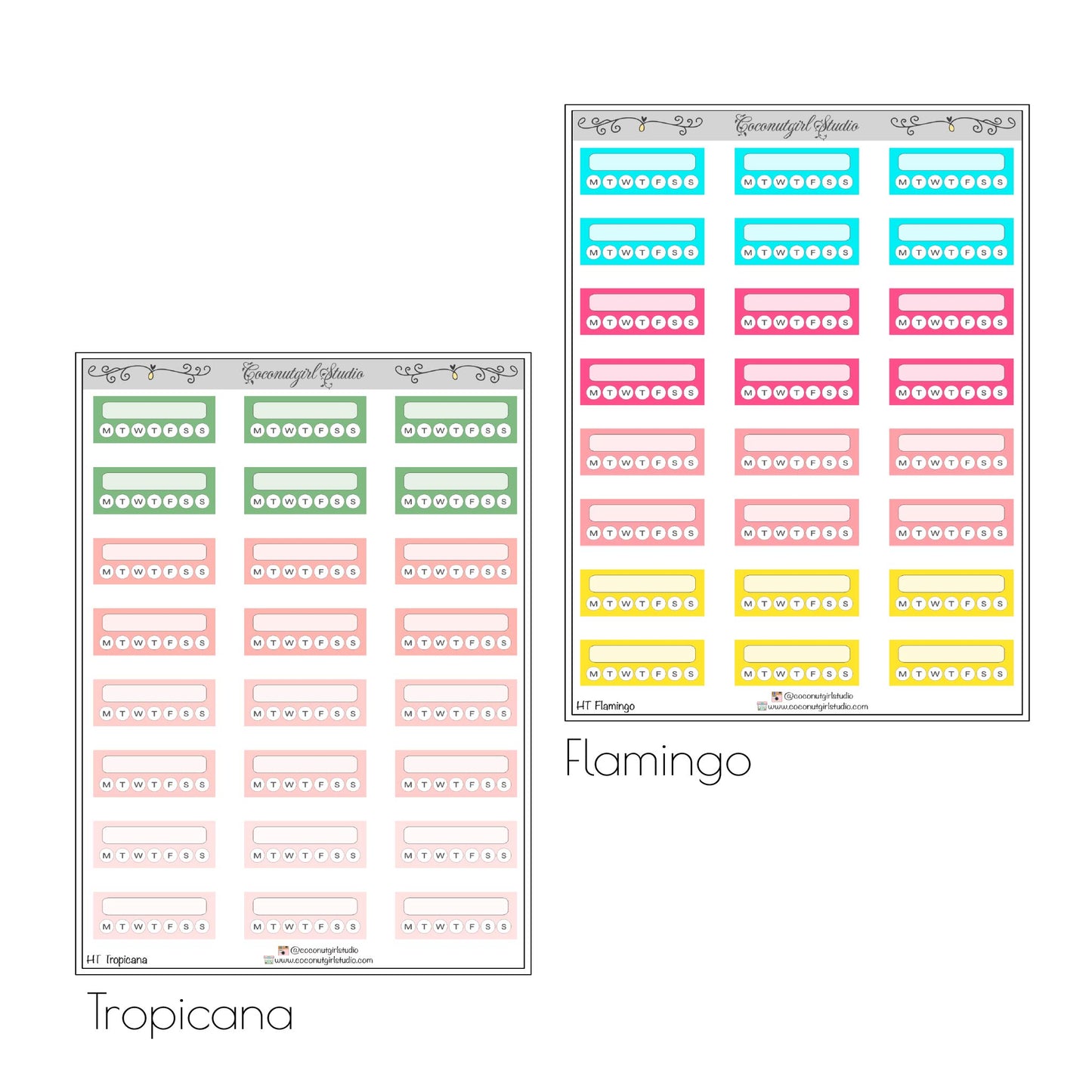Habit Tracker planner stickers Self-Care / Fitness
