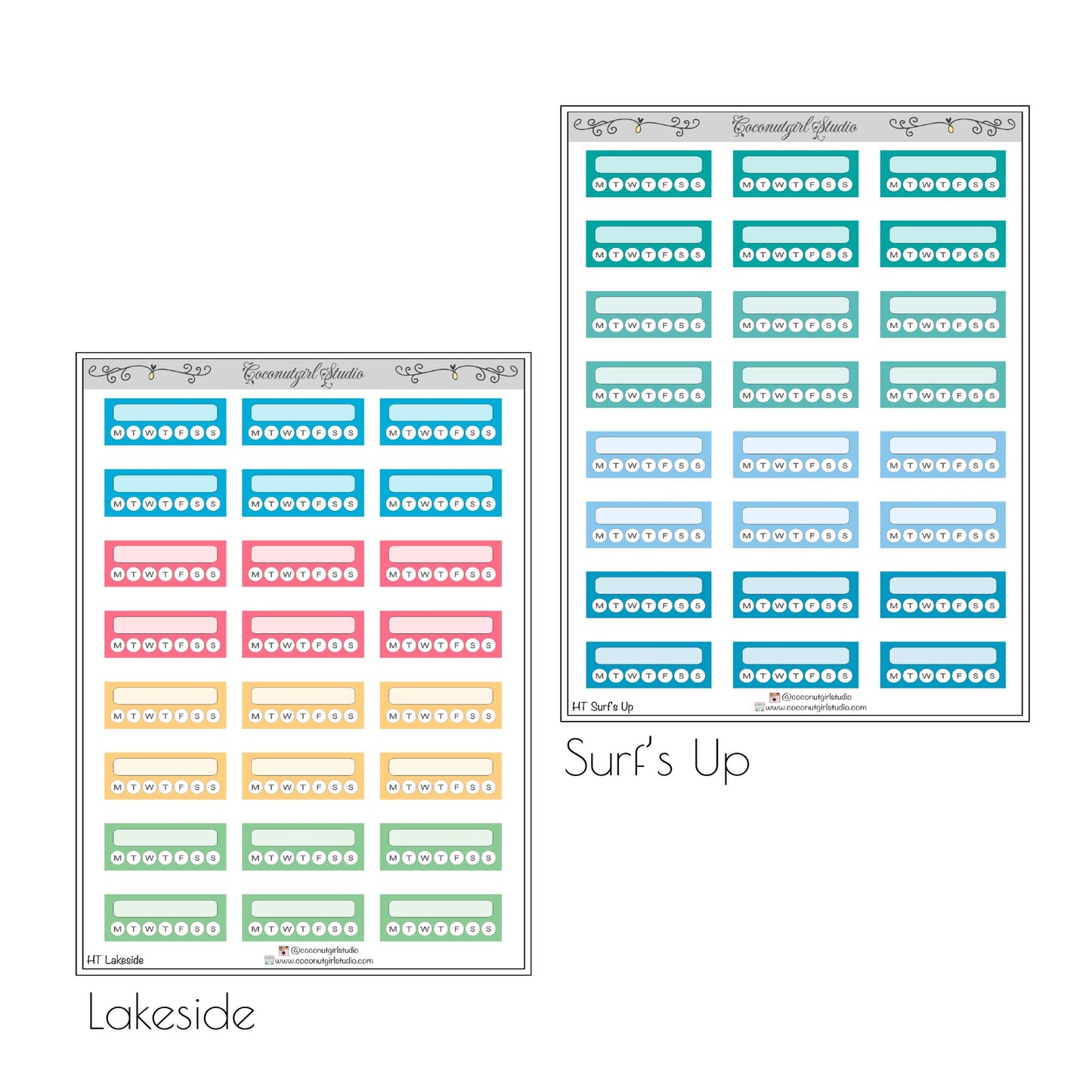 Habit Tracker planner stickers Self-Care / Fitness