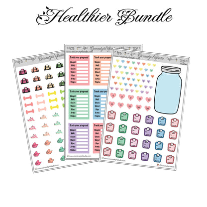 Weight Loss Tracking Planner Stickers – Fitness & Progress Stickers Healthier